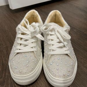 Betsey Johnson Suton Highwall Bling Platform Sneaker